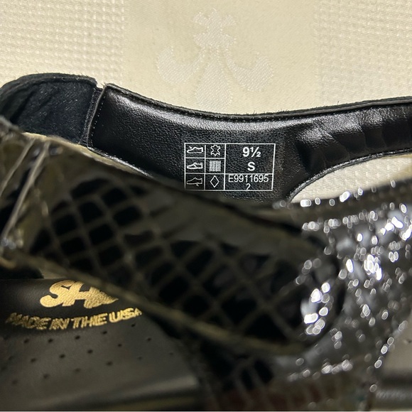 SAS Suntimer sandals. Premium leather uppers. Black croc. NWOT. - Picture 5 of 6